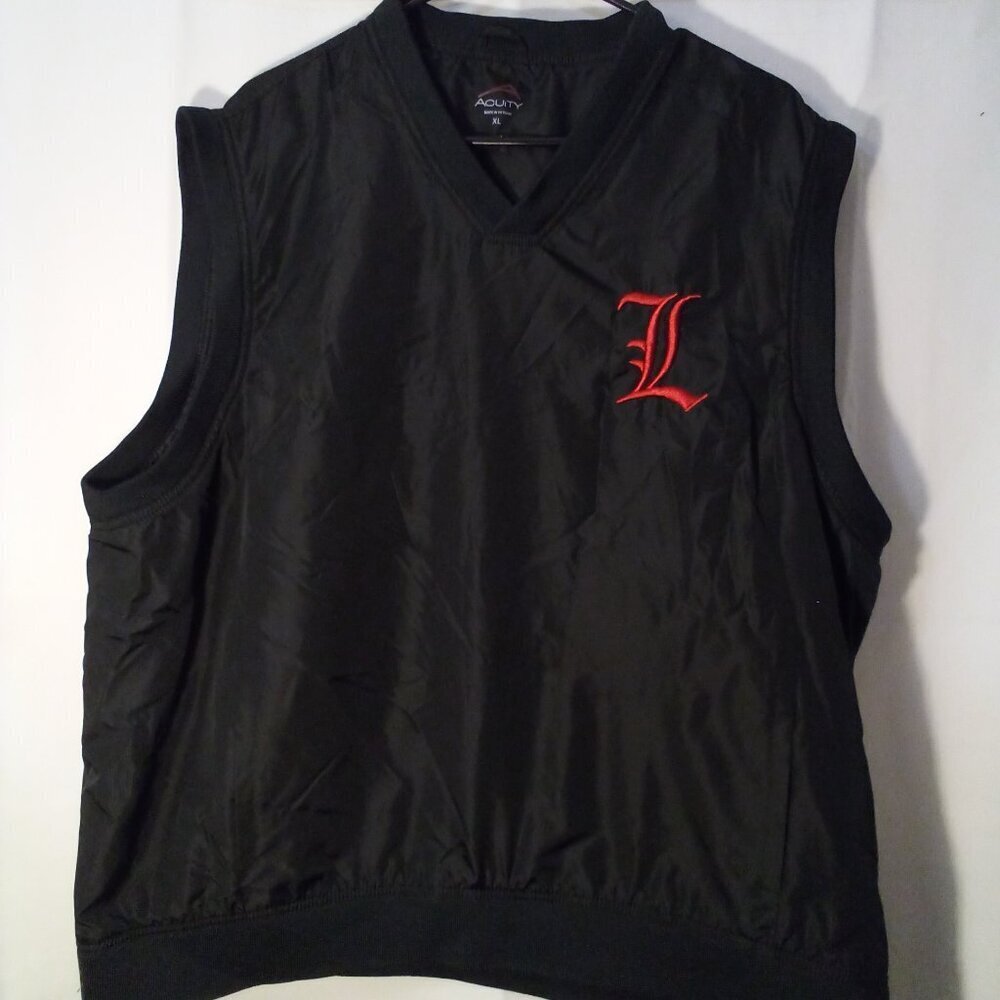 Acuity Pullover Vest Jacket Mens XL Sleeveless Logo Pockets Black